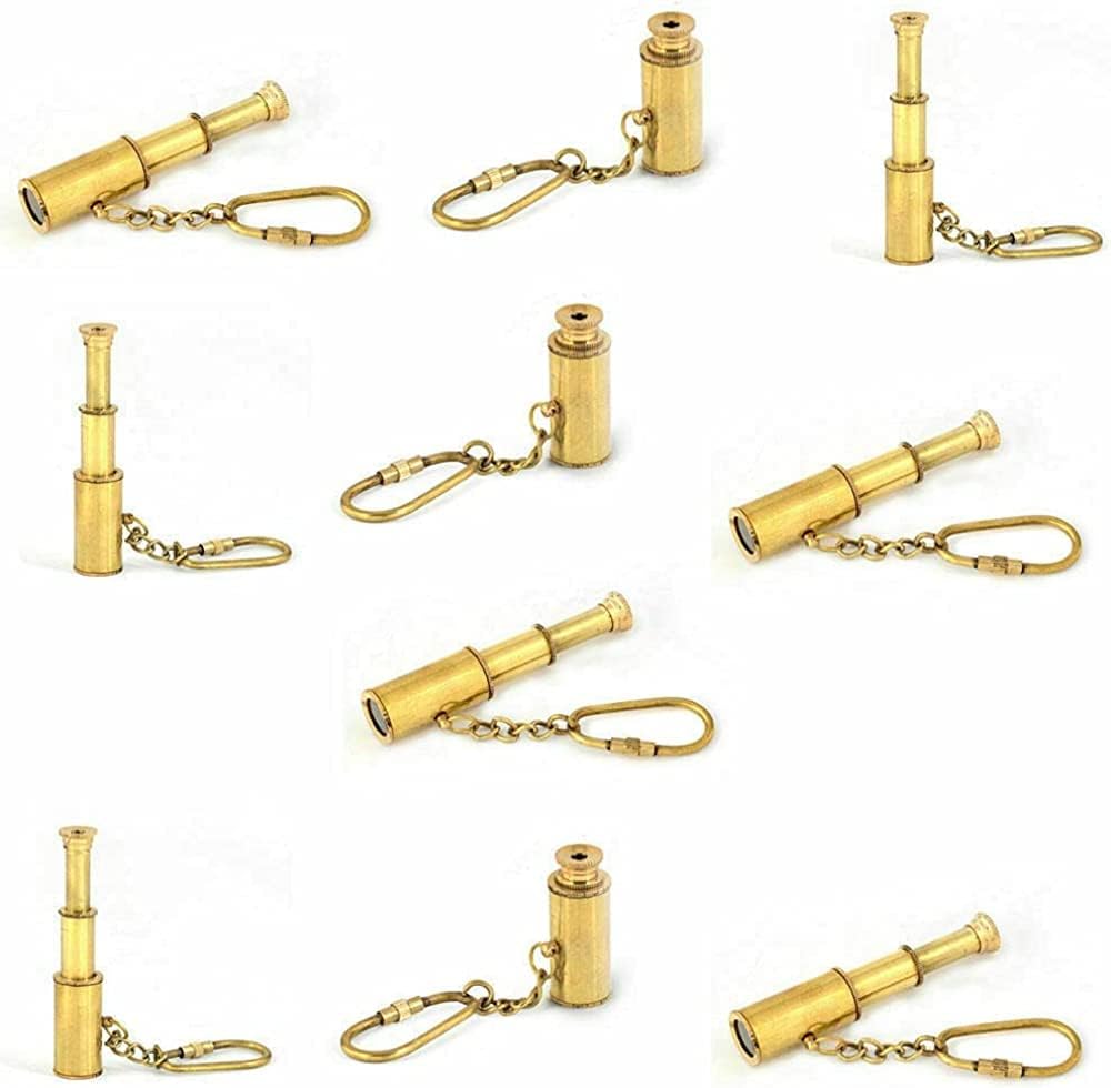 Nautical Brass Telescope for Key Chain LOT by Indo International (400)