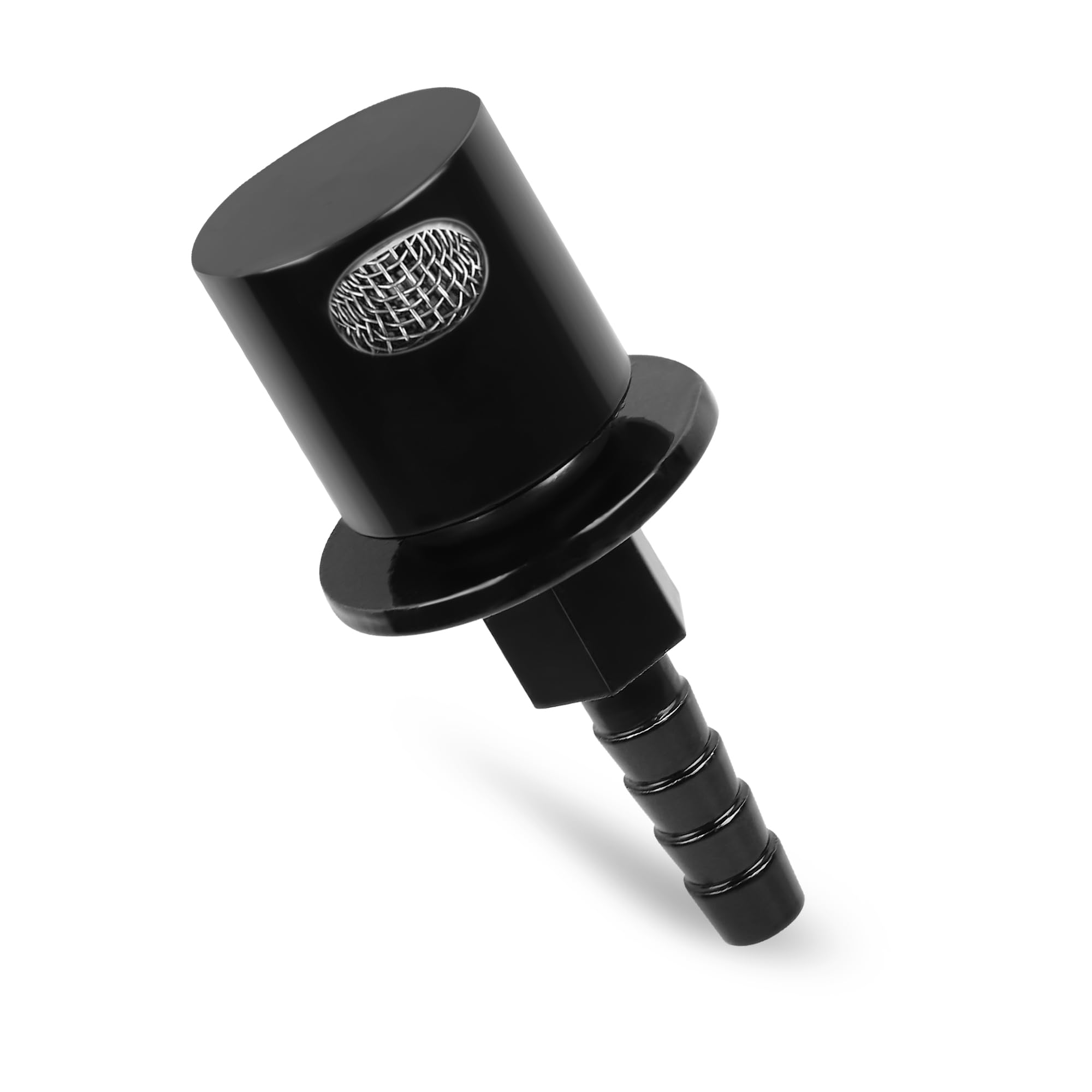 Fuel Tank Remote Mount Vent Valve Roll Over Valve Black for Off-Roads ATV UTV