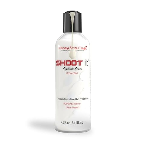 Shoot IT Water-Based Synthetic Semen with Authentic Flavor, Unscented 4 oz Lube for Couples, Trusted by Adult Film Industry, Toy-Friendly, Non-Toxic, Gluten-Free & Suitable for Most Skin Types - 4 Ounce