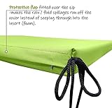 Roseley Waterproof Chair Cushion With Ties Outdoor Seat Pad Removable Water-Resistant Cover Durable Comfy Patio Garden Lawn Seating [Lime Green, 50 x 44 x 4cm] - Image 5