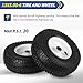 GICOOL 13x5.00-6 Rubber Lawn Mower Tire and Wheel, 2 Pcs Replacement 13x5-6nhs Riding Mowers Lawn Pneumatic Tire with Bearing Bore 3/4