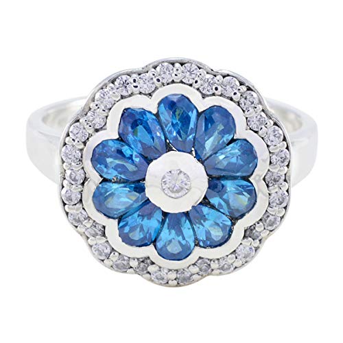 Bague de Thanksgiving en argent 925 et pierres précieuses colorées pour filles