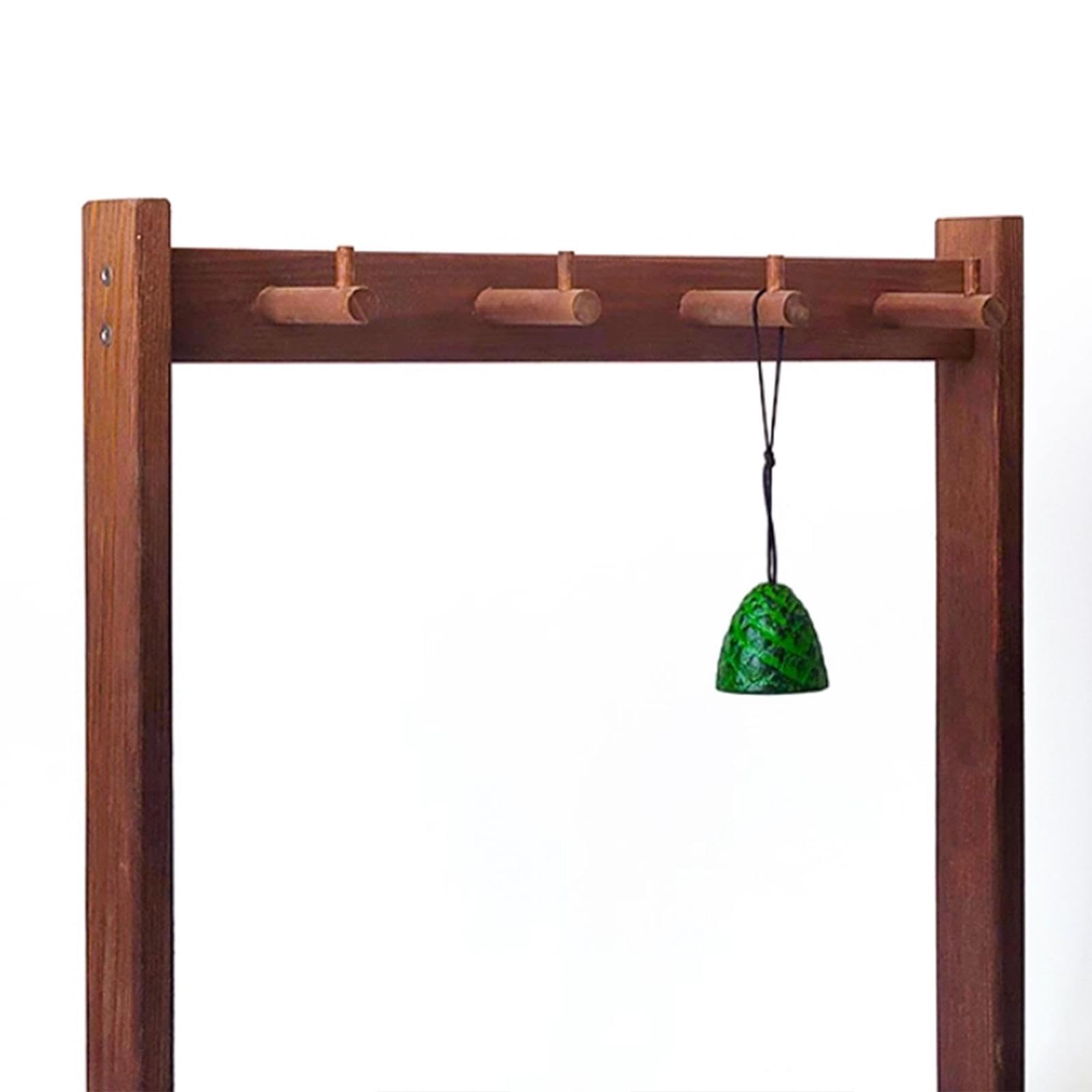 Colcolo Supporto per carillon a in legno, centrotavola da interno, elegante supporto sospeso per gong, per esposizione, camera da letto, sala da tè, S