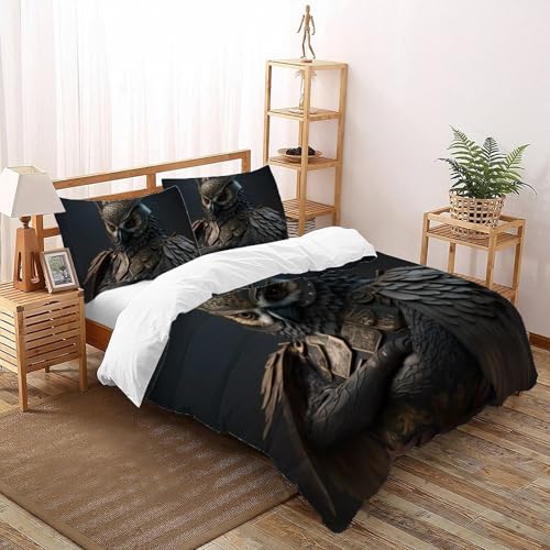 Housse de couette King microfibre imprimé animalier pour une décoration de chambre moderne