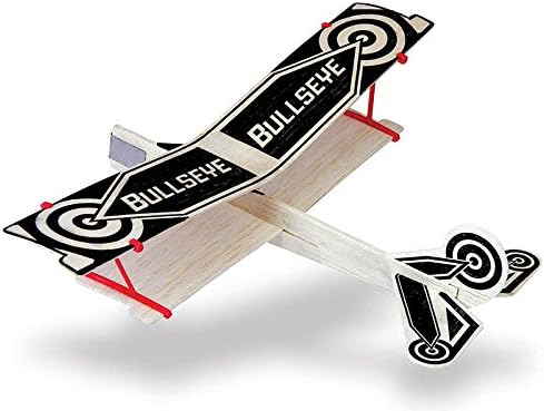 Miniatura 2 de (2) Biplano Bullseye Balsa Wood Avión Planeador GUILLOWS Modelo Kit #43