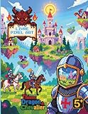  Livre pixel art: Livre PIXEL ART Dragon & Chevalier