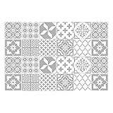 ✔ Résistant à l'eau et à la chaleur - Ces autocollants en vinyle mince imperméable à l'eau sont parfaits pour les plaques d'éclaboussures de cuisine de douche de salle de bains. Autocollants carrelage résistant à la chaleur à utiliser autour de la cheminée, près de la cheminée et de la plaque de cuisson.