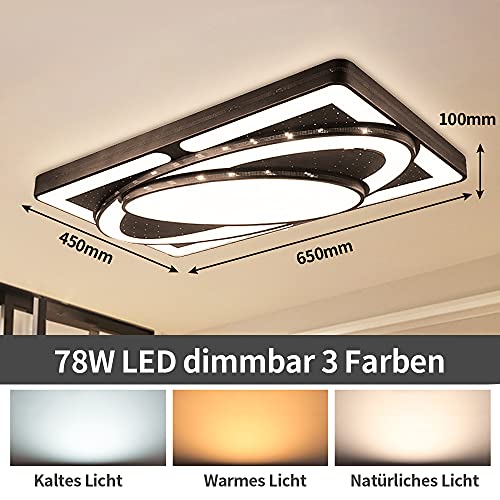 DIWIWON 78W lampada da soffitto lampada a led