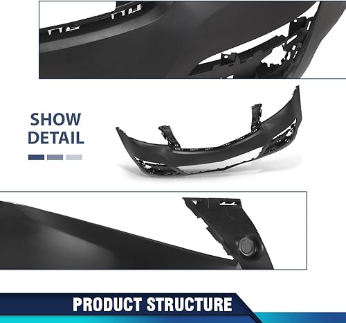 Vista 62 de PIT66 Cubierta de parachoques delantero inferior compatible con Chevy Trax 2013-2016 GM1015118, 42371563