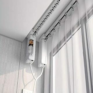 Electric Curtain Track Smart Curtains System 132LBS Load Motorized Curta...
