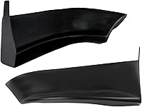 Vista 3 de Compatible con/Reemplazo para lamo de parachoques trasero, protectores de lamo trasero de poliuretano estilo SP, cubreruedas y salpicaderas negros