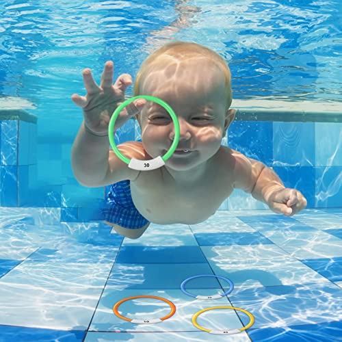 Kirdume Pool-Tauchspielzeug,Unterwasser-Tauchbecken-Spielzeug | Trainingspool Schwimmspielzeug Tauchhilfe Geschenkset Kinder Pool Spielzeug für Spaß sinkendes Spielzeug Spiel – Bild 3