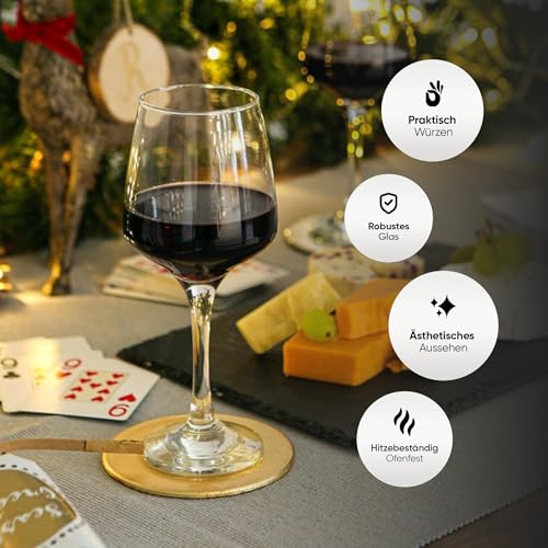 NORDIC SCHILLER Premium White Wine Glasses Set of 6, 400ml 100% Lead Free Dishwasher Safe, Red Wine Glasses, Wine Drinking Glass - Image 6