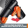 WORX WG505 Trivac 12 Amp 3-in-1 Electric Leaf Blower/Leaf Vacuum/Mulcher, Metal Impeller for Fine Mulching #4