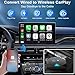 Android Auto Wireless Adapter, 2 in 1 Wireless CarPlay Adapter for iPhone, CarPlay Wireless Adapter Convert Wired to Wireless, Plug & Play for Factory Wired CarPlay Cars - Fit from 2016 and iOS 10+