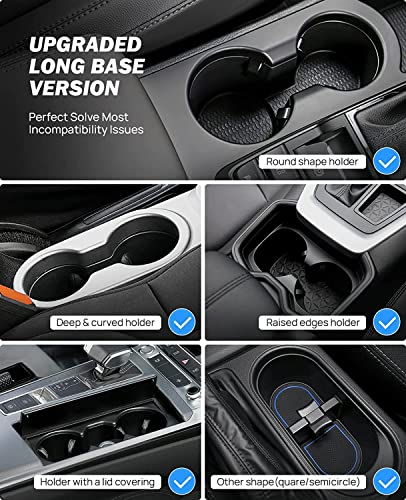 Joytutus Cup Holder Expander For Car With Elastic Force Piece, Large Car Cup Holder Insert Adapter, Stable Cup Holder For Yeti, Hydro Flask, Nalgene, Holder Most 8-40 Oz Cups, Bottles And Mugs #TOP5
