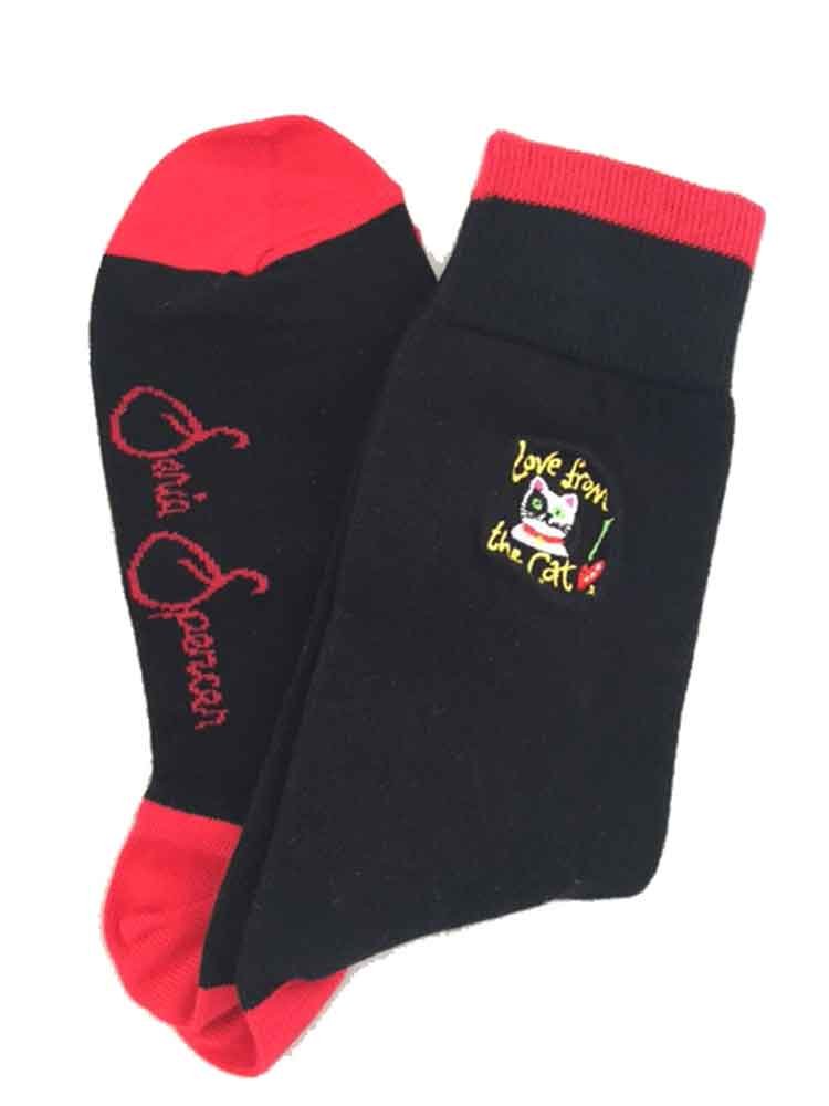 Sonia SpencerLove from the Cat Embroidered Men's Socks