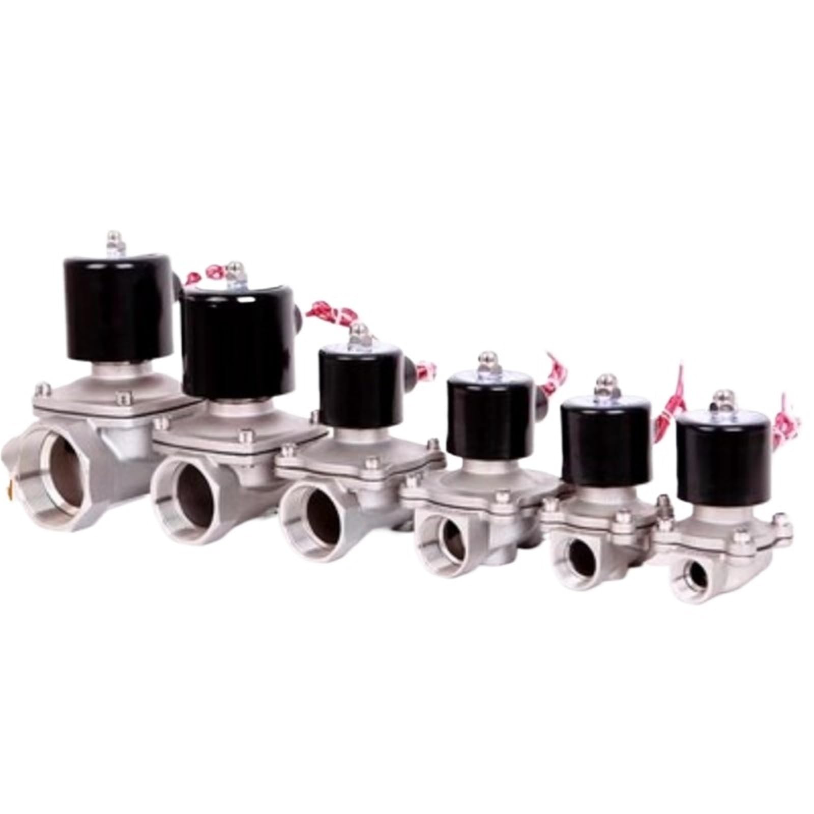 Électrovanne pneumatique inox 3/4 pouce gaz huile air vanne NC 24V