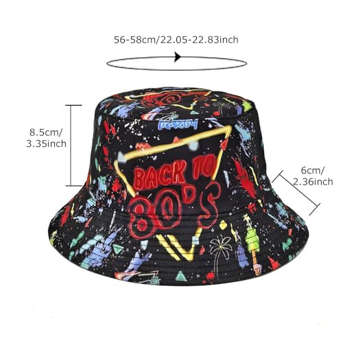 Image of Quanhaigou Bucket Hat for Men Women,Packable Reversible Printed Sun Hats,Fisherman Outdoor Summer Travel Hiking Beach Caps