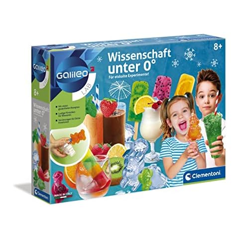 Galileo Lab - Wissenschaft unter 0°, Experimentierkasten zum Selbermachen von Eis, Spielzeug für Kinder ab 8 Jahren, köstliche Experimente fürs Kinderzimmer von Clementoni 59166 Cover