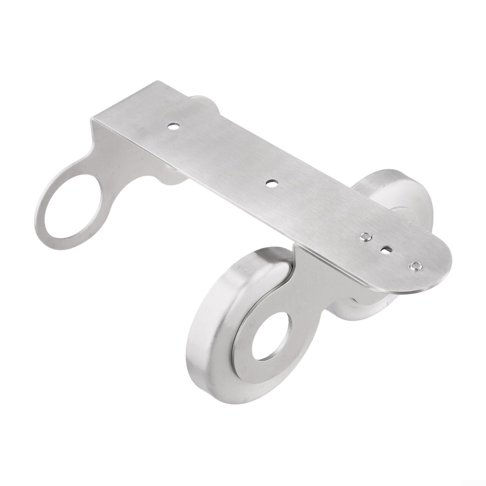Yhenlovtt Dispenser di sapone da parete in acciaio inox con supporto per bottiglie da bagno e cucina commerciale cromato lucido (2 fori)