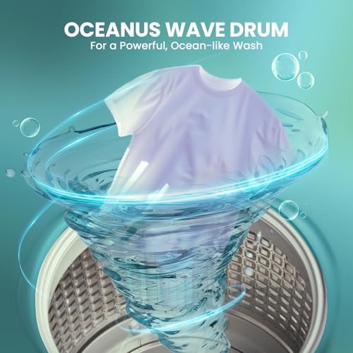 Image of Haier 8 kg 5 Star Oceanus Wave Drum Washing Machine Fully Automatic Top Load (‎ETL80-HBFS5NZP,Brown Grey)