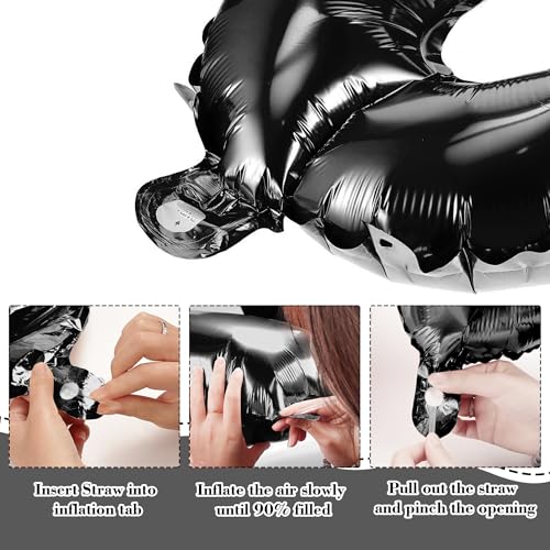 Image of Dirty 30 Balloons Birthday Decorations for Her - Black 40inch Happy 30th Birthday Dirty Thirty Balloons Decorations for Adult for Him (Unsex)