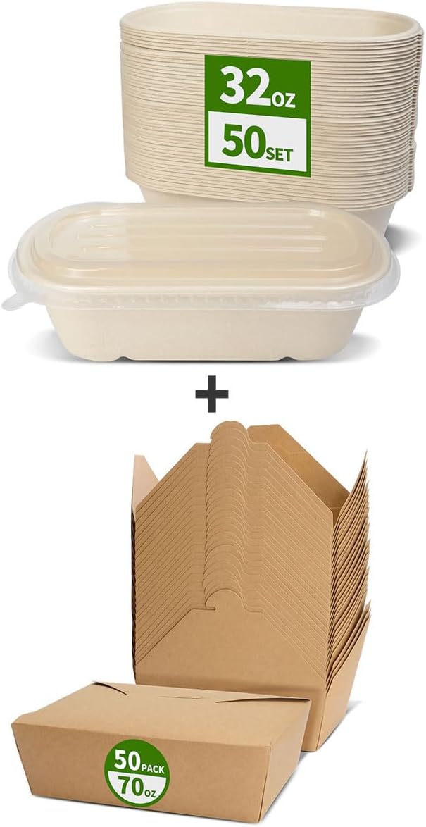 AICHEF Take Out Contianers with Lids Set