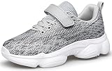 Picture of MURDESOT Kids Shoes Toddler Boys Girls Athletic Running Sports Strap Sneakers for Toddler/Little Kid/Big Kid 12 MultiGrey