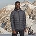 Eddie Bauer Men's CirrusLite Down Hooded Jacket, Dk Smoke Htr Recycled, Medium Regular