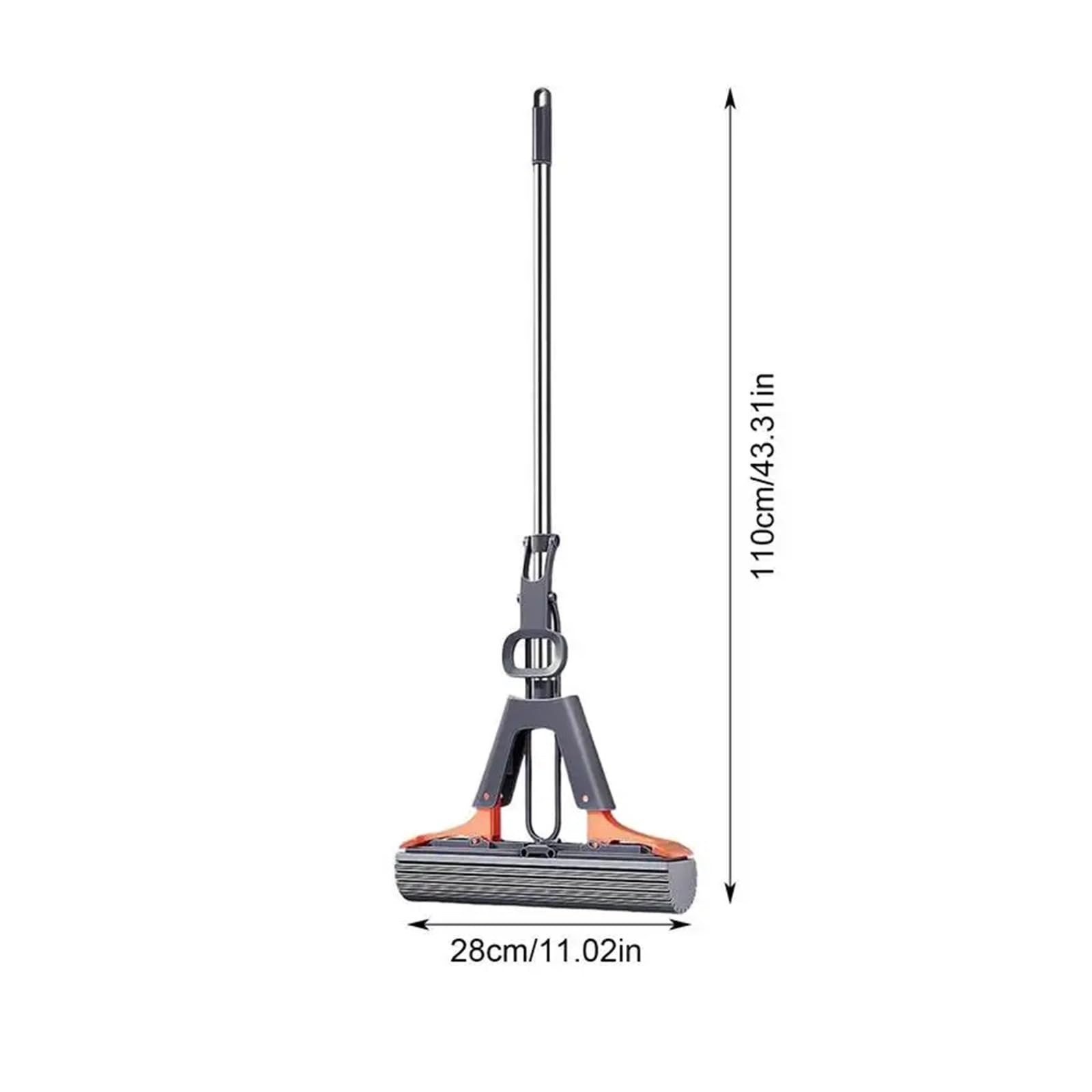 Trapeador de Rodillo for Pisos con Mango Ajustable, trapeador de Rodillo for Pisos en Esponja PVA, trapeador de Esponja Absorbente de Limpieza eficiente for baldosas de Madera Dura