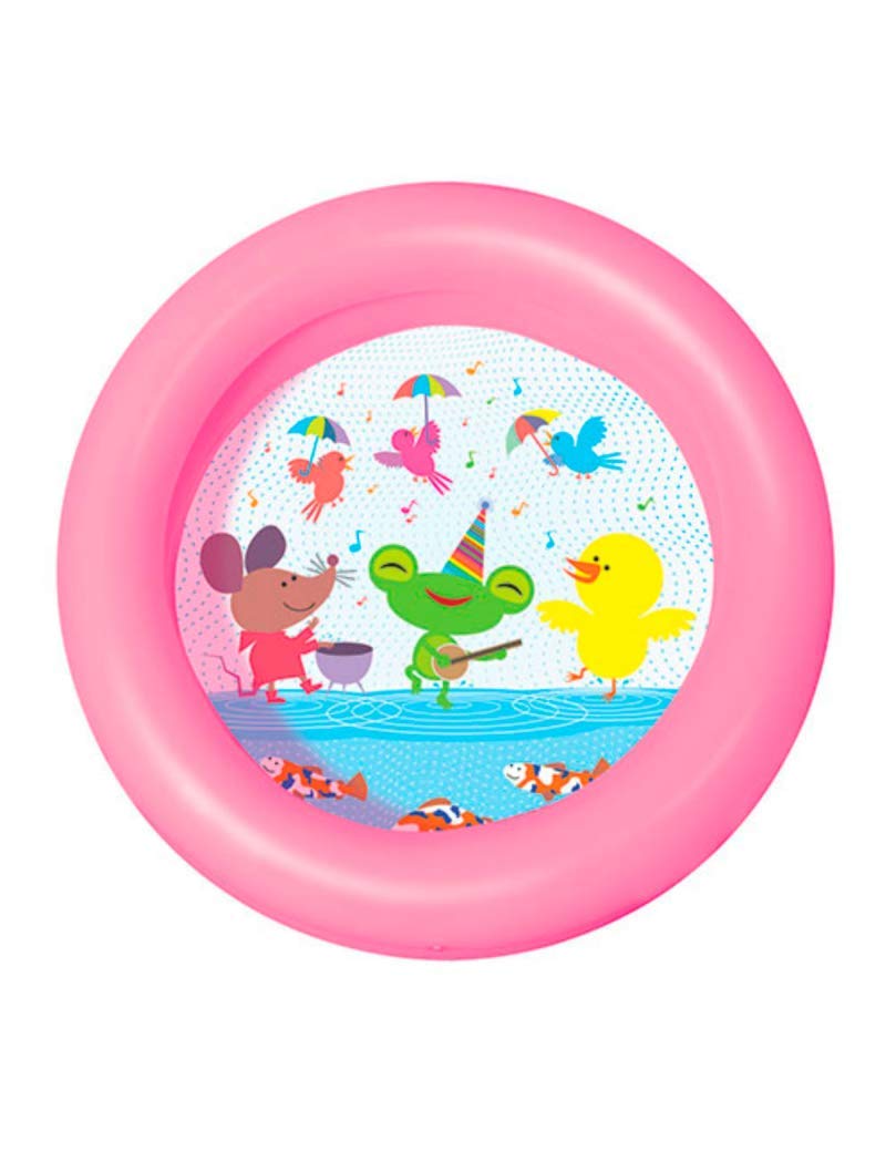 Bestway Tradineur - Piscina Hinchable Redonda Infantil, 20 litros, Vinilo Resistente, Pared de Doble Anillo, jardín, Patio, fácil de Montar, 15 x 61 cm, Color Aleatorio