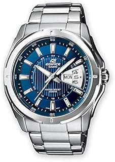 Casio Edifice Herren Massives Edelstahlgehäuse und Edelstahlarmband Uhrenarmband EF-129D-2AVEF