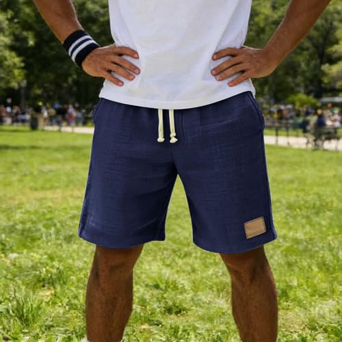 Shorts casuales hombre talla X-Large azul oscuro miniatura 3