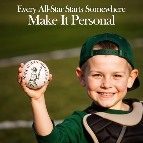 Image of Personalized Baseball Ball with Custom Name, Engraved Ball, Personalized Baseball Gifts for Team, Coach, Player, Senior, Custom Award Trophy, Engraved Gift Thank You Coach