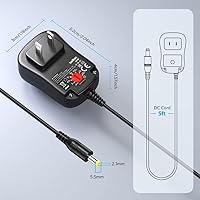 Vista 5 de Belker 24W Multi Voltage 3V 4.5V 5V 6V 7.5V 9V 12V Universal AC DC Power Adapter Supply for Household Electronics - Max Amp 2000mA