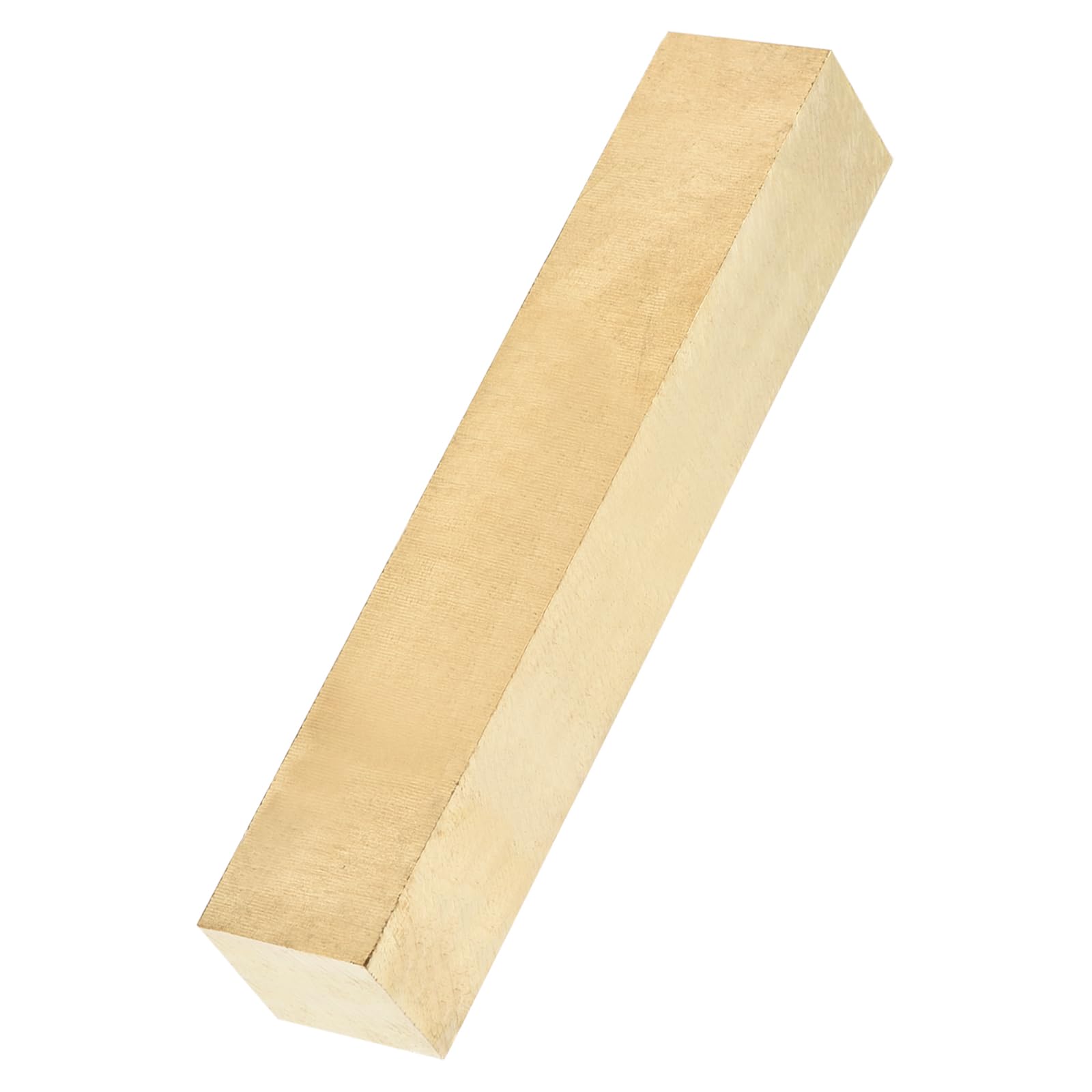 uxcell 1 Pcs H62 Brass Flat Bar Stock, 1"x1"x5" Square Metal Solid Brass Bars for Knife Making DIY Handicrafts Architectural Decoration Industry