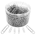 Paper Clips, 500 Pieces Sliver Paperclips, Medium 28mm and Jumbo Sizes 50mm, Office Clips for School Personal Document Organizing Professional Work (500 Pcs Sliver)