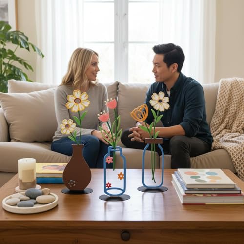 Decoración de mesa de hierro con acabado estético para dormitorios 3