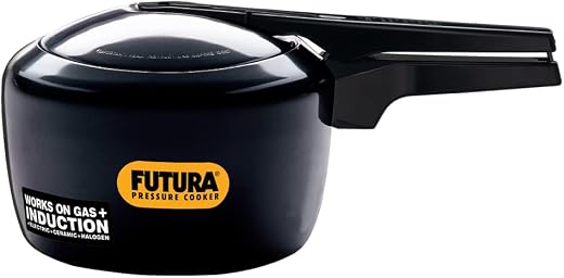 Hawkins Futura 3 Litre Pressure Cooker, Hard Anodised Inner Lid Pressure Cooker, Induction Cooker, Pan Cooker, Black (IFP30)