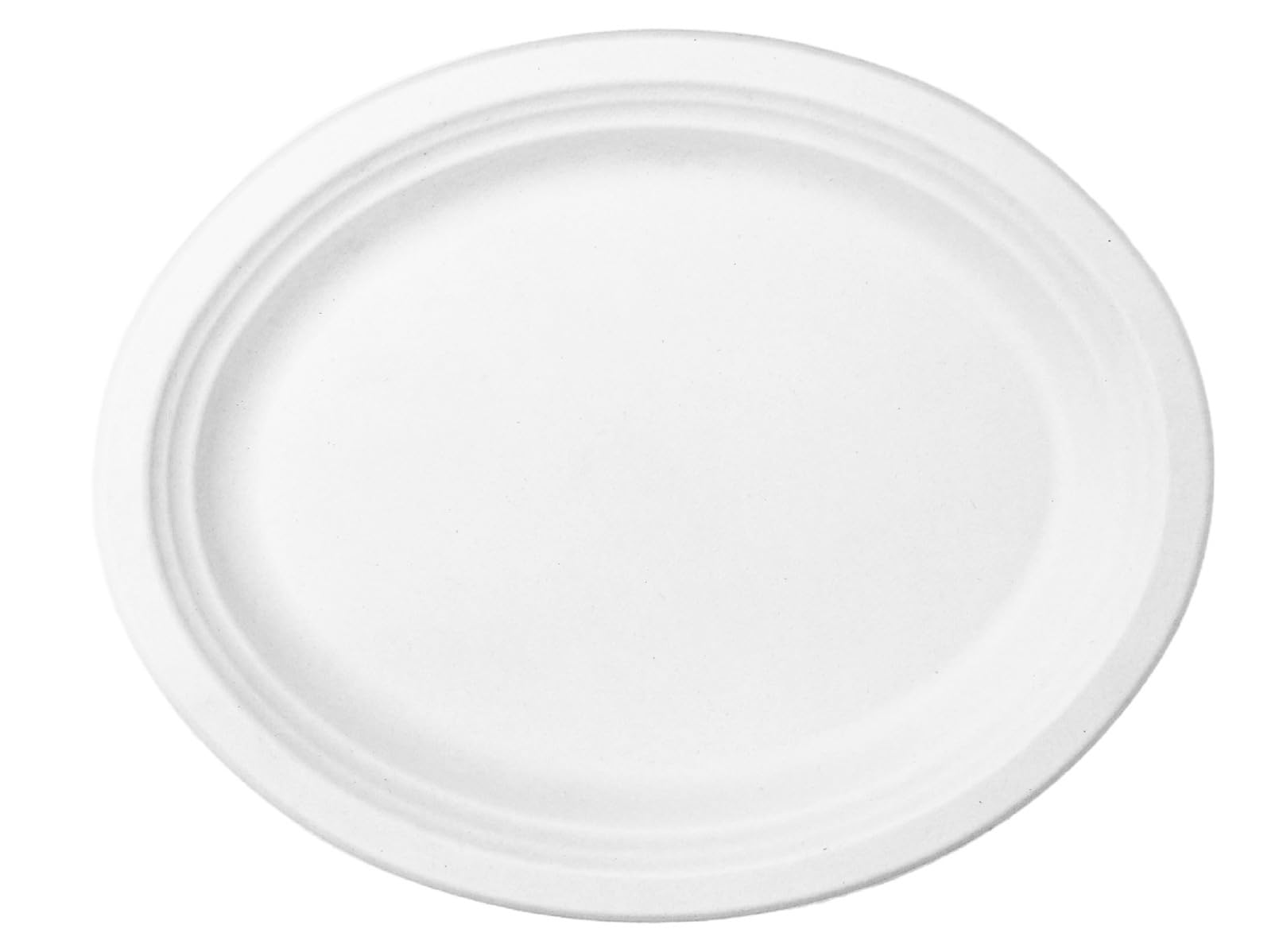 Responsible Products 10 x 8 inch (50 Count) / Classic White / Casual Plates