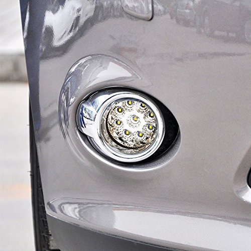 Beler 2 Pack Led White Fog Light Lamp Replacement In Box For Acura Honda Ford Nissan Lincoln Jaguar Subaru Suzuki Porsche (9 Led Bulbs) #TOP4