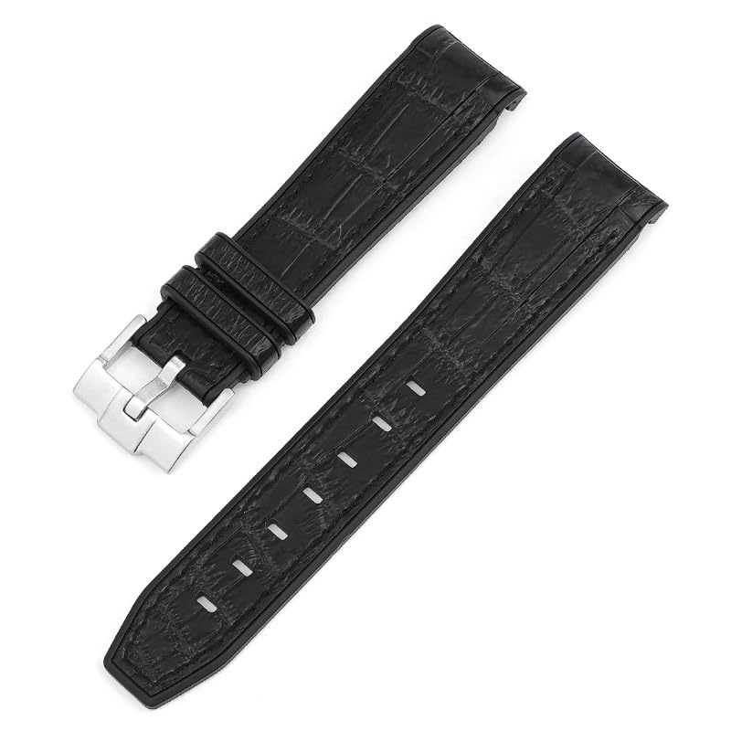 Bracelet montre caoutchouc pour Omega Seamaster 300 et Planet Ocean 600 boucle déployante 20mm