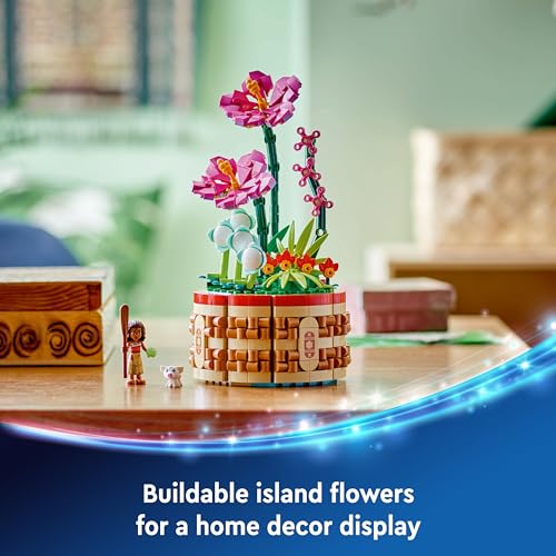 Image of LEGO ǀ Disney Moana's Flowerpot Buildable Flower Toy 43252 Building Blocks Toys for 9+ Gift for Boys and Girls