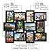 MELANNCO 12-Opening Photo Collage Frame, 18x23 Inch Black Wall Mount Gallery – Holds Six 4x6 and Six 6x4 Pictures – Modern Multi-Picture Display for Family, Weddings, and Home Decor