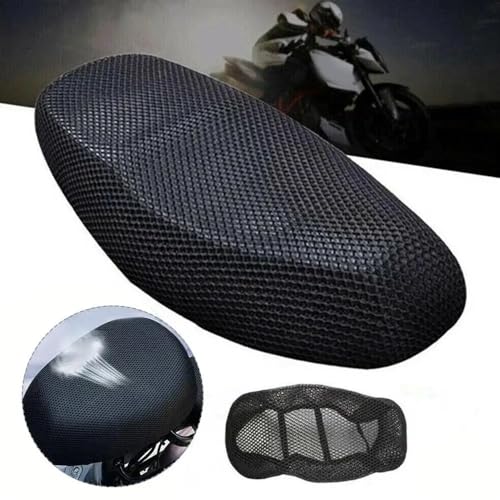 Funda asiento moto de tela malla transpirable y almohadilla antideslizante para verano 2