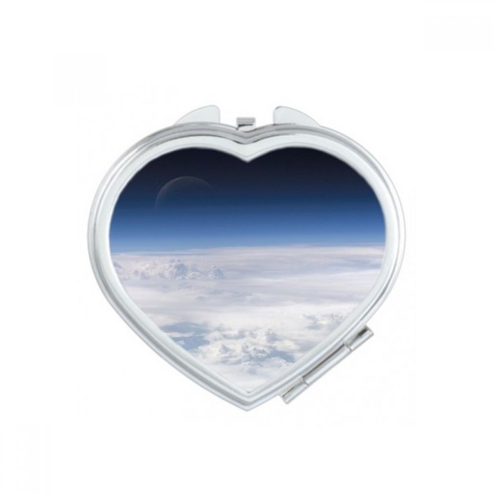 Miroir compact univers espace à double réflexion nette et précise