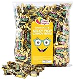 Milky Way Candy Bars - Milkyway Chocolate Candy Bar Mini - Gold Candy - 2 LB Bulk Candy