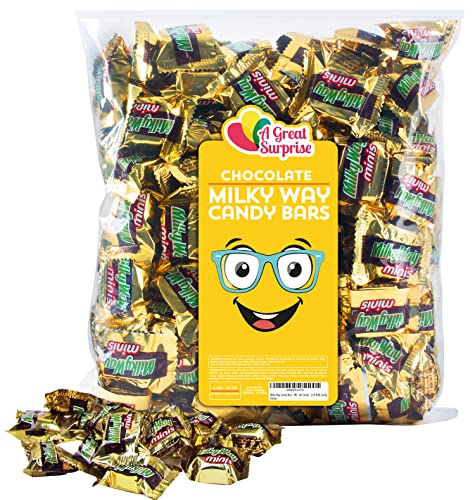 Milky Way Candy Bars - Milkyway Chocolate Candy Bar Mini - Gold Candy - 2 Lb Bulk Candy #TOP27