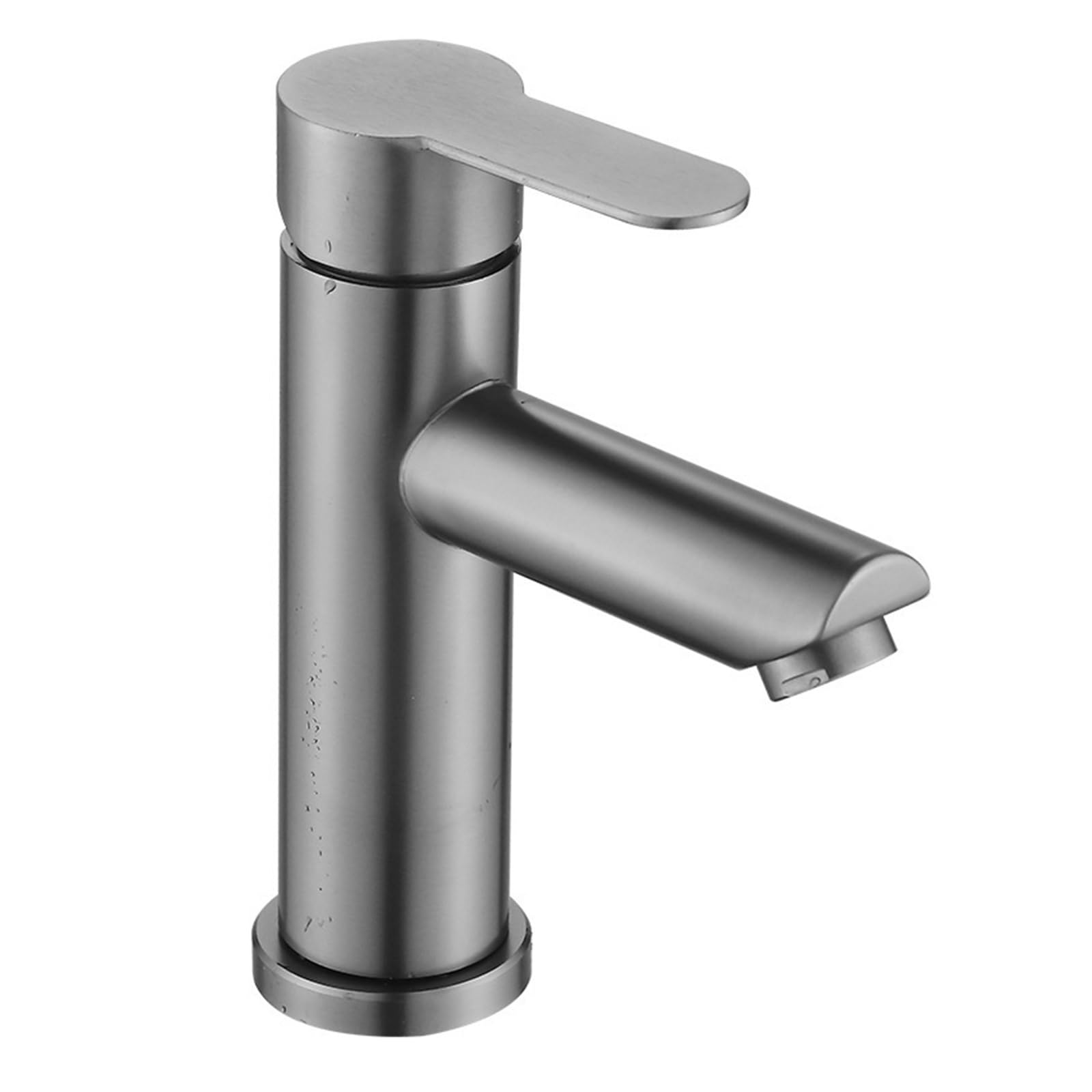 Robinet de lavabo gris pour rénover une salle de bains moderne